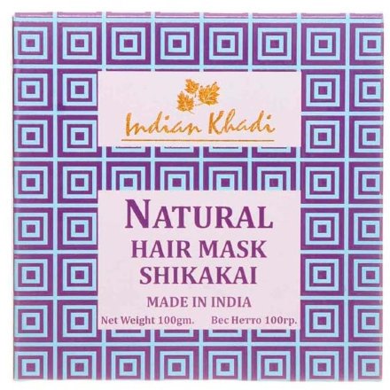 Indian Khadi / Сухой шампунь-маска для волос &quot;Шикакаи-стручки акации&quot;, 150 г