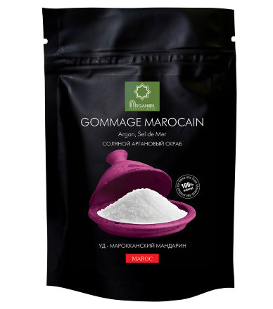 ArganOil / Соляной скраб с маслом арганы Уд - Марокканский Мандарин 200 г