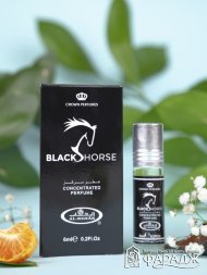 Al Rehab / Арабские масляные духи Унисекс BLACK HORSE (Черная лошадь), 6 м