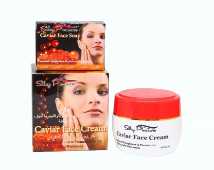 Крем для лица с икрой Silky Pleasure Caviar Face Cream, 80 г. + мыло в подарок