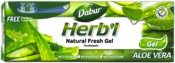 Dabur Vatika / Зубная паста Herb'l Aloe Vera с экстрактом алоэ 150 г + зубная щетка в подарок