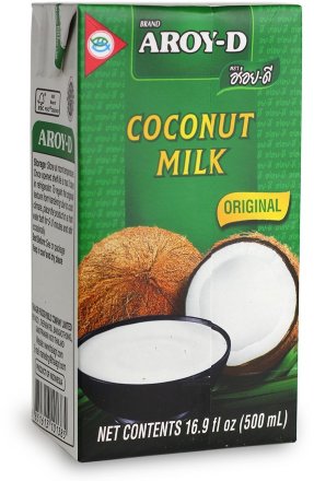 Aroy-D /Кокосовое молоко (жирность 17-19%), упаковка Tetra Pak, 500 мл