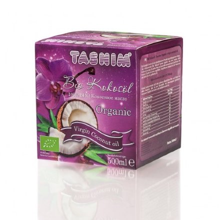 Tasnim / Кокосовое масло BIO пищевое, нерафинированное первого холодного отжима 500 мл