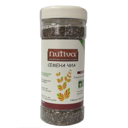 Семена Чиа черные Nutiva органические (Raw, Organic), 250 гр.
