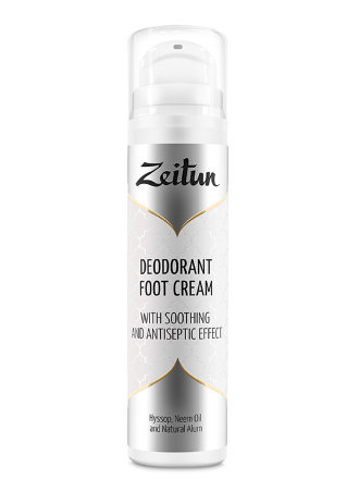 Крем-дезодорант &quot;Zeitun&quot; для ног с антисептическим эффектом, 50 мл.