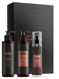 Zeitun / Подарочный набор для мужчин «Актив 24»: укрепляющий шампунь, защитный гель для душа и дезодорант «Ультра-защита»