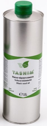 Масло черного тмина Эфиопское TASNIM первого холодного отжима нефильтрованное 100% натуральное в жестяной банке из Австрии 1000 мл.