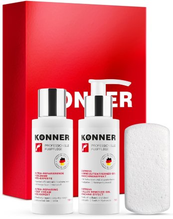 Konner / Набор для профессионального экспресс-педикюра. Устранение натоптышей, огрубевшей кожи, сухих мозолей.