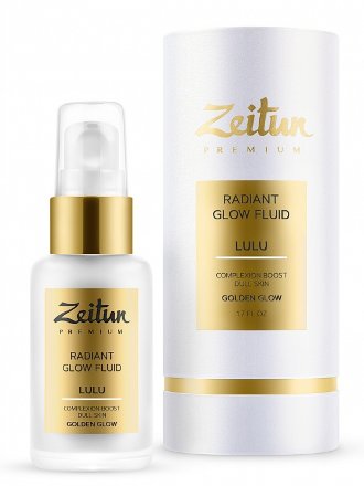 Zeitun / Дневной флюид-сияние LULU со светоотражающими частицами &quot;Золотое Сияние&quot;, крем хайлайтер, база под макияж, 50 мл