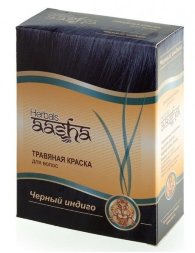 [УЦЕНКА] / Aasha Herbals / Черный индиго - травяная краска для волос, 6х10 г