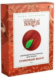 Aasha Herbals / Сливовый Венге - аюрведическая краска для волос, 100 г