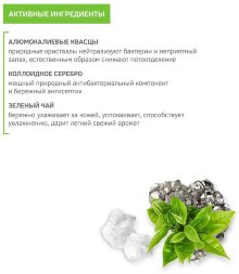 Zeitun / Минеральный дезодорант-антиперспирант спрей «Зеленый чай», 150 мл