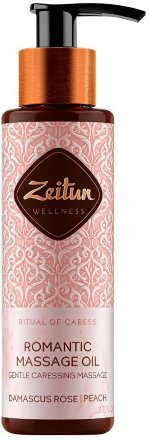 Zeitun / Массажное масло «Ритуал нежности» с эфирными маслами розы и персика для романтического настроения, 110 мл