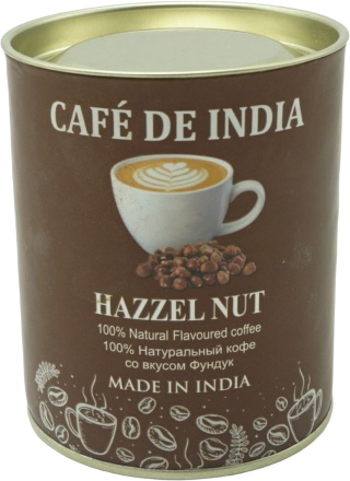 Bharat Bazaar / Кофе натуральный растворимый со вкусом Фундука «Hazzelnut», 100 г