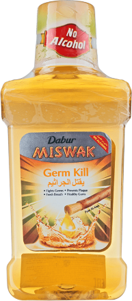 Dabur Vatika / Ополаскиватель полости рта Miswak Germ Kill - антибактериальный 250 мл