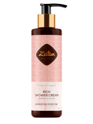 Zeitun / Смягчающий крем для душа &quot;Ритуал нежности&quot; с дамасской розой и маслом персика 250 мл
