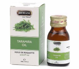 Hemani / Масло семян рукколы (Taramira oil) для роста ресниц, бровей и волос 30 мл
