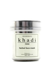 Khadi / Сухая антивозврастная маска-убтан для лица с розой, 50 г