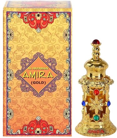 Al Haramain / Арабские масляные духи AMIRA / АМИРА Золото 12 мл