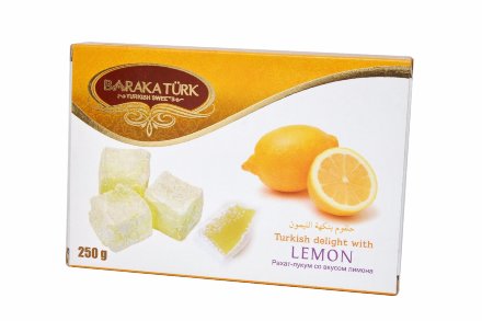 Рахат-лукум Baraka Turk с лимоном, 250 гр.