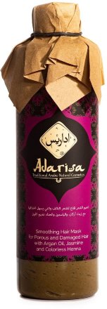 Adarisa / Маска разглаживающая для пористых и поврежденных волос с маслом арганы, жасмином и бесцветной хной, 250 мл