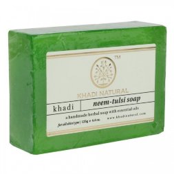 Khadi Naturals / Натуральное антибактериальное мыло с нимом и тулси, 125 г