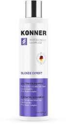 Konner / Шампунь для волос тонирующий BLONDE EXPERT для нейтрализации желтизны 250 мл