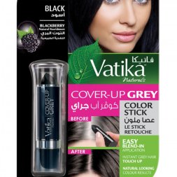 Dabur Vatika / Подкрашивающий карандаш для волос BLACK (чёрный) для женщин 4 гр