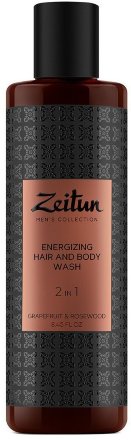 Zeitun / Подарочный набор для мужчин «Чистота на все 100%» с маслами кедра и чайного дерева: гель для душа, шампунь 2в1, минеральный дезодорант
