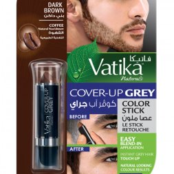 Dabur Vatika / Подкрашивающий карандаш для волос BROWN (коричневый) для мужчин 4 гр