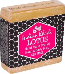Indian Khadi / Мыло ручной работы «Лотос», без SLS (Lotus Hand Made Herbal Soap), 85 г
