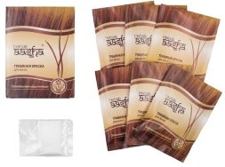 Aasha Herbals / Золотисто-коричневая - травяная краска для волос, 6х10 г