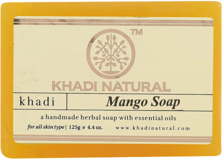 Khadi Naturals / Натуральное мыло с манго с заживляющим эффектом, от сухости и шелушения кожи, 125 г
