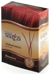 Aasha Herbals / Махагони - травяная краска для волос 6х10 г