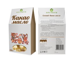 Оргтиум / Какао масло горячего первого отжима натуральное (Cargill), 200 г