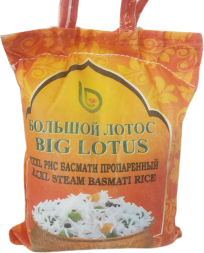 Большой Лотос / Рис Басмати Пропаренный (Steam Basmati Rice) 5кг