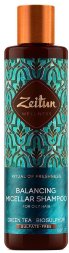 Zeitun / Балансирующий мицеллярный шампунь для жирных волос &quot;Ритуал свежести&quot; с зелёным чаем и био-серой 250 мл