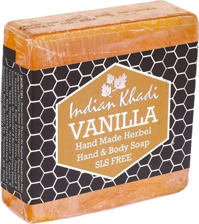 Indian Khadi / Мыло ручной работы «Ваниль», без SLS (Vanilla Hand Made Herbal Soap), 100 г
