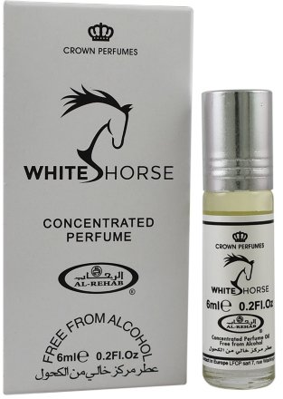 Al Rehab / Арабские мужские масляные духи WHITE HORSE (Белая лошадь), 6 мл