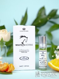 Al Rehab / Арабские мужские масляные духи WHITE HORSE (Белая лошадь), 6 мл