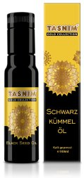 Tasnim / Масло черного тмина Эфиопское GOLD COLLECTION первого холодного отжима в защитном UV-стекле из Австрии 100 мл.