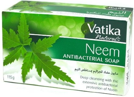 Dabur Vatika / Мыло антибактериальное Neem Soap с экстрактом дерева Ним, 115 г