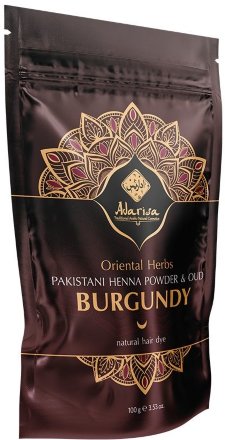Adarisa / Пакистанская хна для волос с удом (бургунди), 100 г