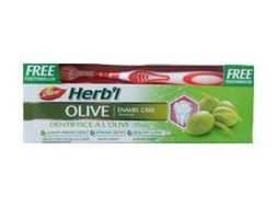 Dabur Vatika / Зубная паста Herb'l Olive с экстрактом оливы 150 г + бесплатная зубная щётка