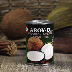 Aroy-D /Кокосовое молоко (жирность 17-19%), ж/б 400 мл