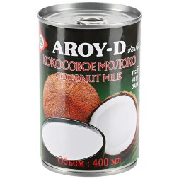 Aroy-D /Кокосовое молоко (жирность 17-19%), ж/б 400 мл