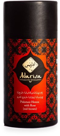 Adarisa / Пакистанская хна для волос с розой (рыже-коричневый цвет), 100 г