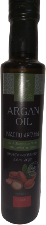 ArganOil / [Уценка, Лот 16] Масло арганы пищевое BIO MAROC из необжаренных зерен (этикетка полностью запачкана маслом), 250 мл