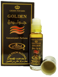 Al Rehab / Арабские масляные духи GOLDEN (Золотой), 6 мл