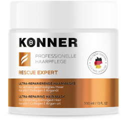 Konner / Маска для волос Rescue Expert восстановление с коллагеном, кератином, маслом жожоба и арганы, 300 мл